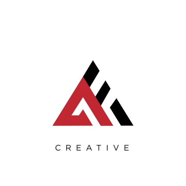 Triangle Premium Logo Design Vectoriel Icône Symbole — Image vectorielle