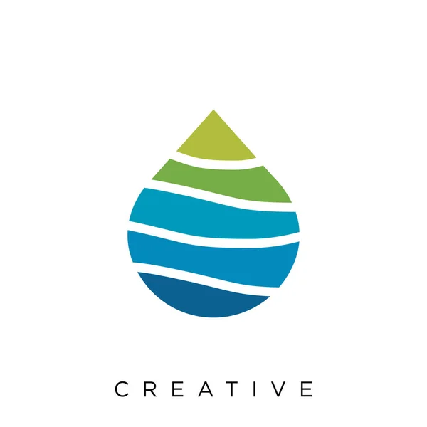 海のロゴデザインベクトルアイコンのシンボル — ストックベクタ