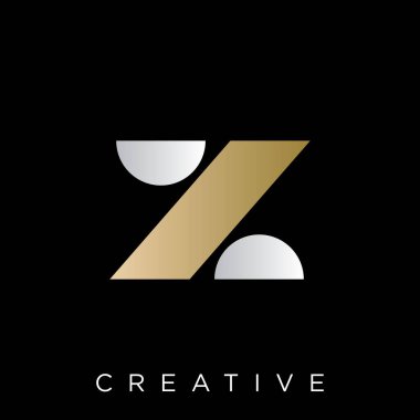 z logo tasarım vektör simgesi