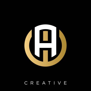 aw logo tasarım vektör simgesi lüksü