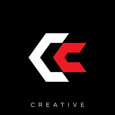cc logo tasarım vektör simgesi bağlandı
