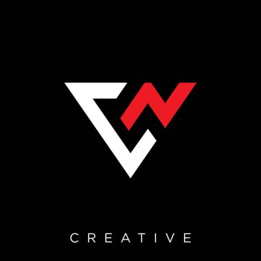cn modern logo tasarım vektör simgesi bağlandı