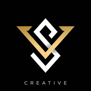 sv lüks logo tasarım vektör simgesi modern bağlantılı