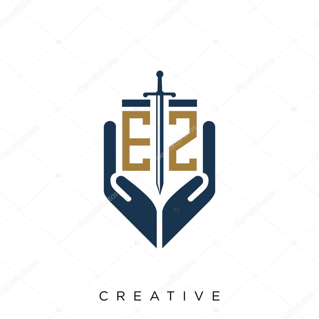 Ezhand Sword Logo Design Vector Icon Symbol Premium Vector In Adobe Illustrator Ai Ai Format Encapsulated Postscript Eps Eps Format