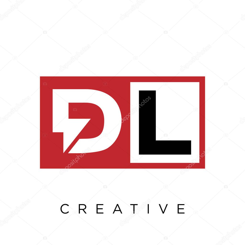 Dl electric logo design vector icon