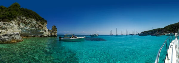 Gaios üzerinde Paxos Corfu Yunanistan ada