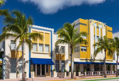 Art Deco bölge otelleri Üzerinde Ocean Drive, Miami Beach