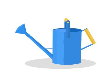 Vector Blue watering can isolated on a white background eps