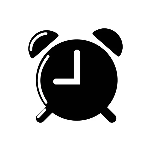 Vektorwecker Symbol Auf Weißem Hintergrund Benachrichtigungen Wenn Die Angegebene Zeit — Stockvektor