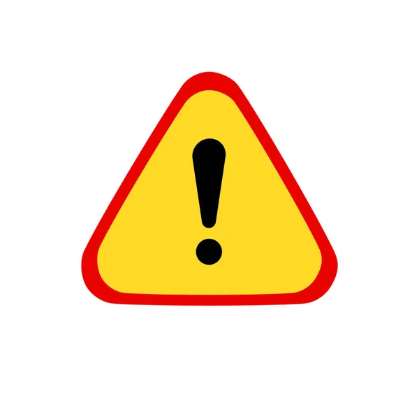Warning Icon Sign Symbol Logo Web Vector Illustration Eps — 스톡 벡터
