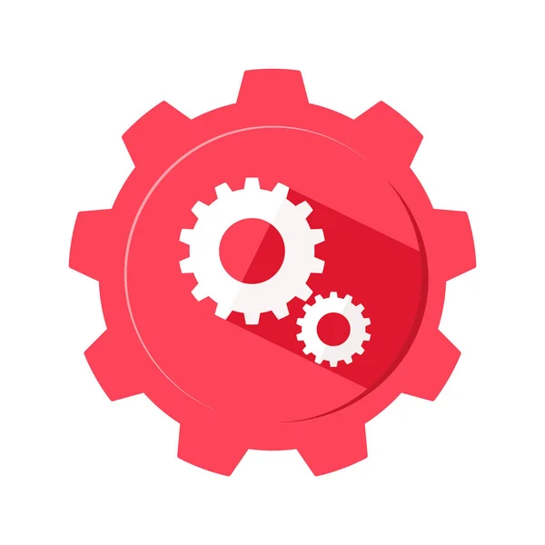 Icono Del Engranaje Para Diseño Sitio Web Logotipo Aplicación Ilustración — Vector de stock