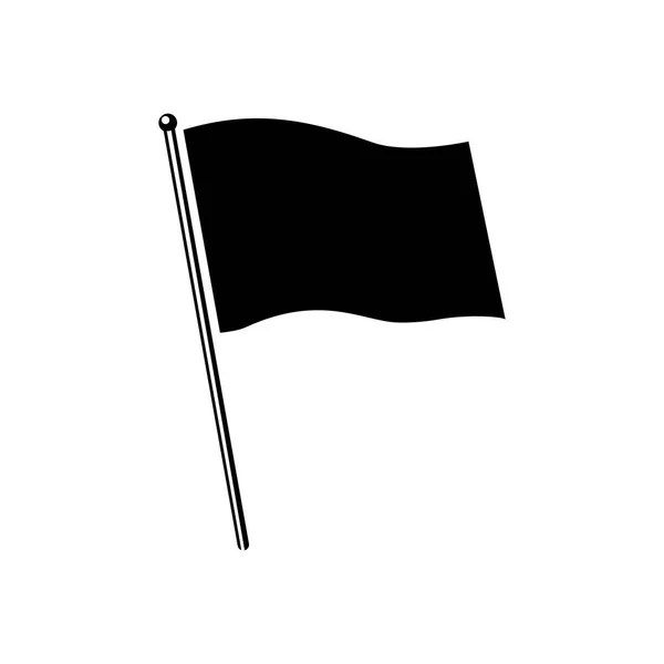 Ícone Bandeira Isolado Fundo Branco Ícone Bandeira Estilo Design Moderno —  Vetores de Stock