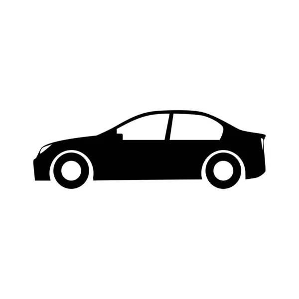 Silueta Icono Del Coche Para Logotipo Del Vehículo Branding Vector — Vector de stock