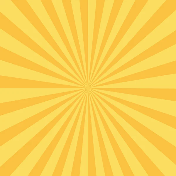 Amarillo Rayos Sol Fondo Estalla Rayo Sol Ilustración Vectorial Eps — Vector de stock