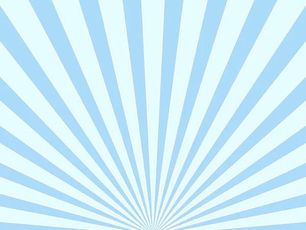 Rayos Sol Fondo Azul Claro Blanco Estalla Rayo Sol Ilustración — Vector de stock