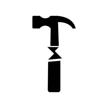Çekiç simgesi vektörü. Araç Simgesi modayı takip ediyor. Beyaz arka planda izole edilmiş. eps