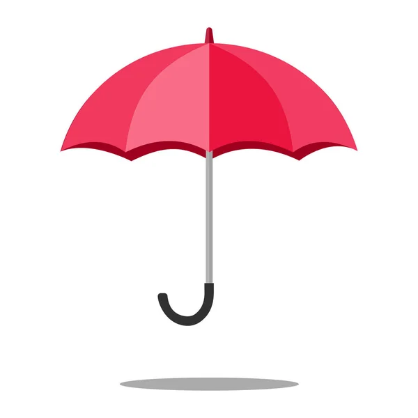 Red Umbrella Opened Separately White Background Prevention Concepts Vector Eps — Stock Vector