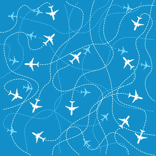 Uçak ikonu ve varış noktaları kusursuz. Macera zamanı konsepti. vektörler