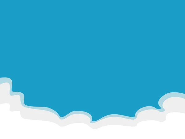 Sky Clouds Background Stylový Design Plochým Plakátem Izolovaný Objekt Vektorová — Stockový vektor