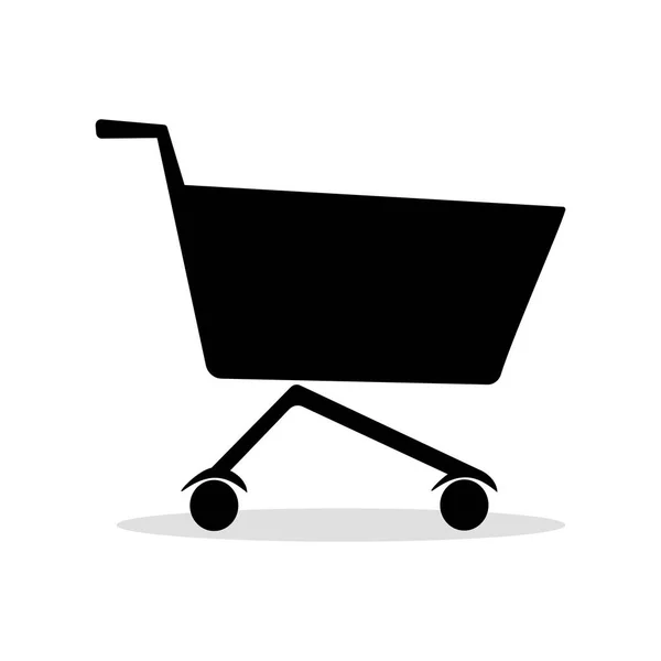 Shopping Cart Icona Design Piatto Migliore Icona Illustrazione Vettoriale — Vettoriale Stock