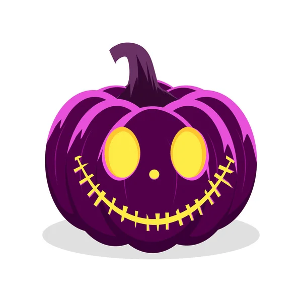 Halloween Pumpkin Isolated White Background Vector Illustration Eps — Stock Vector