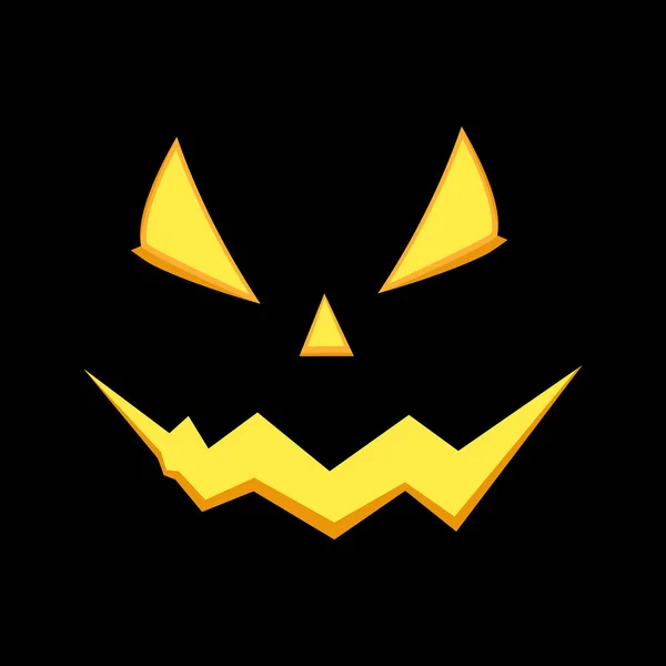 Halloween Ghost Mask Black Background Vector Illustration Eps — Stock Vector