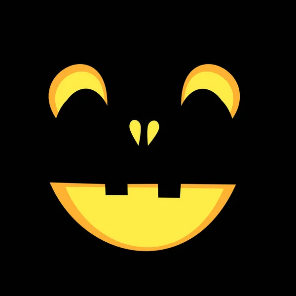 Halloween Duch Maska Černém Pozadí Vektorové Ilustrace Eps — Stockový vektor