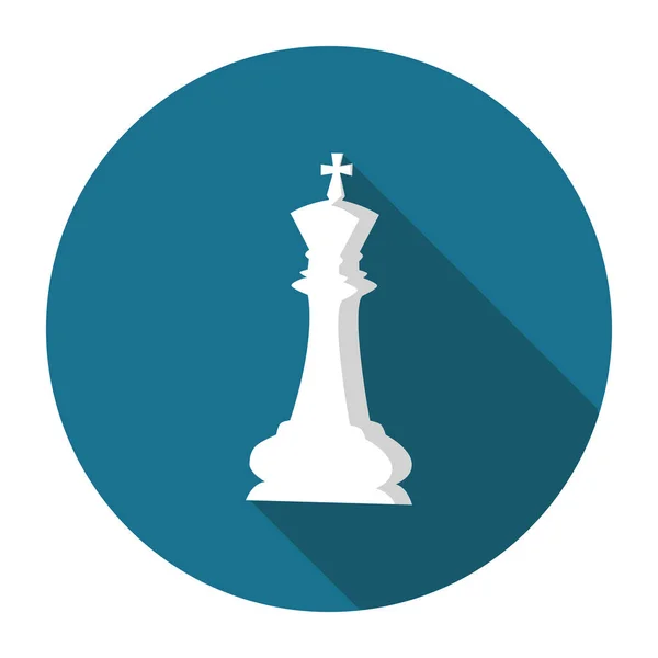 Icône Roi Des Échecs Icône Stratégie Illustration Vectorielle Espèces — Image vectorielle