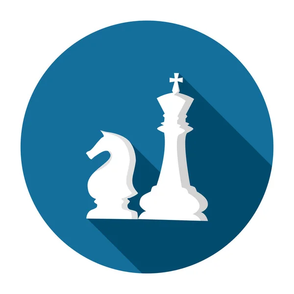 チェスキングとチェスナイトのアイコン ビジネス戦略アイコン ベクターイラスト編 — ストックベクタ