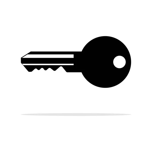 Чорний Ключ Значок Векторний Символ Ключа Векторний Символ Блокування Захист — стоковий вектор