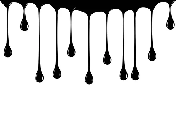 Paint Dripping Dripping Liquid Paint Flows Flowing Liquid Paint Splatter — Stock Vector