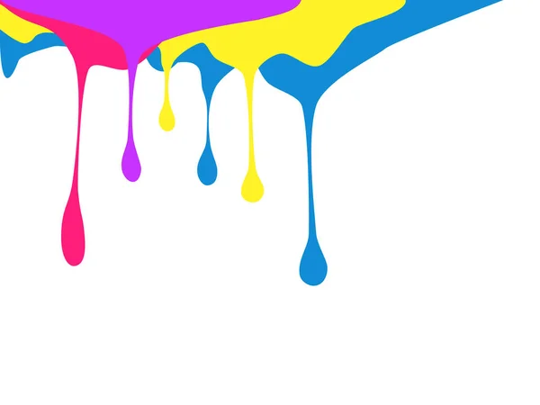 Abstract Background Splashing Paint Paint Colorful Dripping Background Vector — Stock Vector