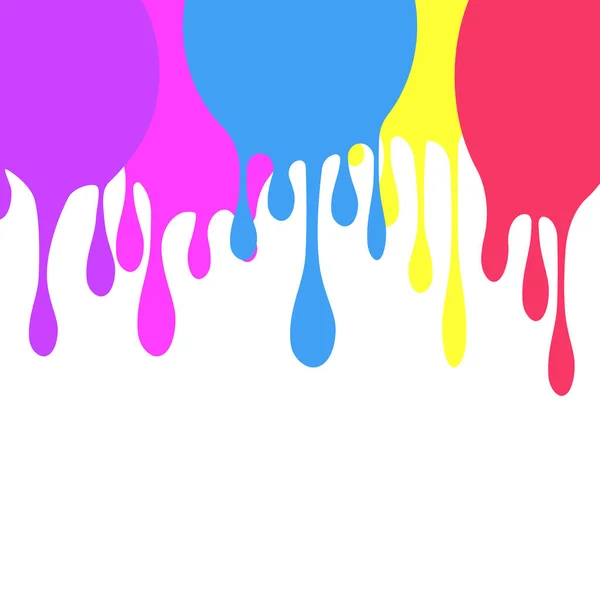 Абстрактный Фон Брызг Краски Цветной Вектор Капания Краски — стоковый вектор