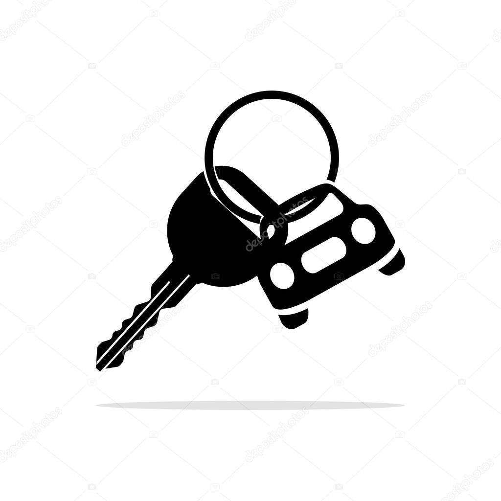car key icon. lock symbol icon Vector protection and safety signs. illustration