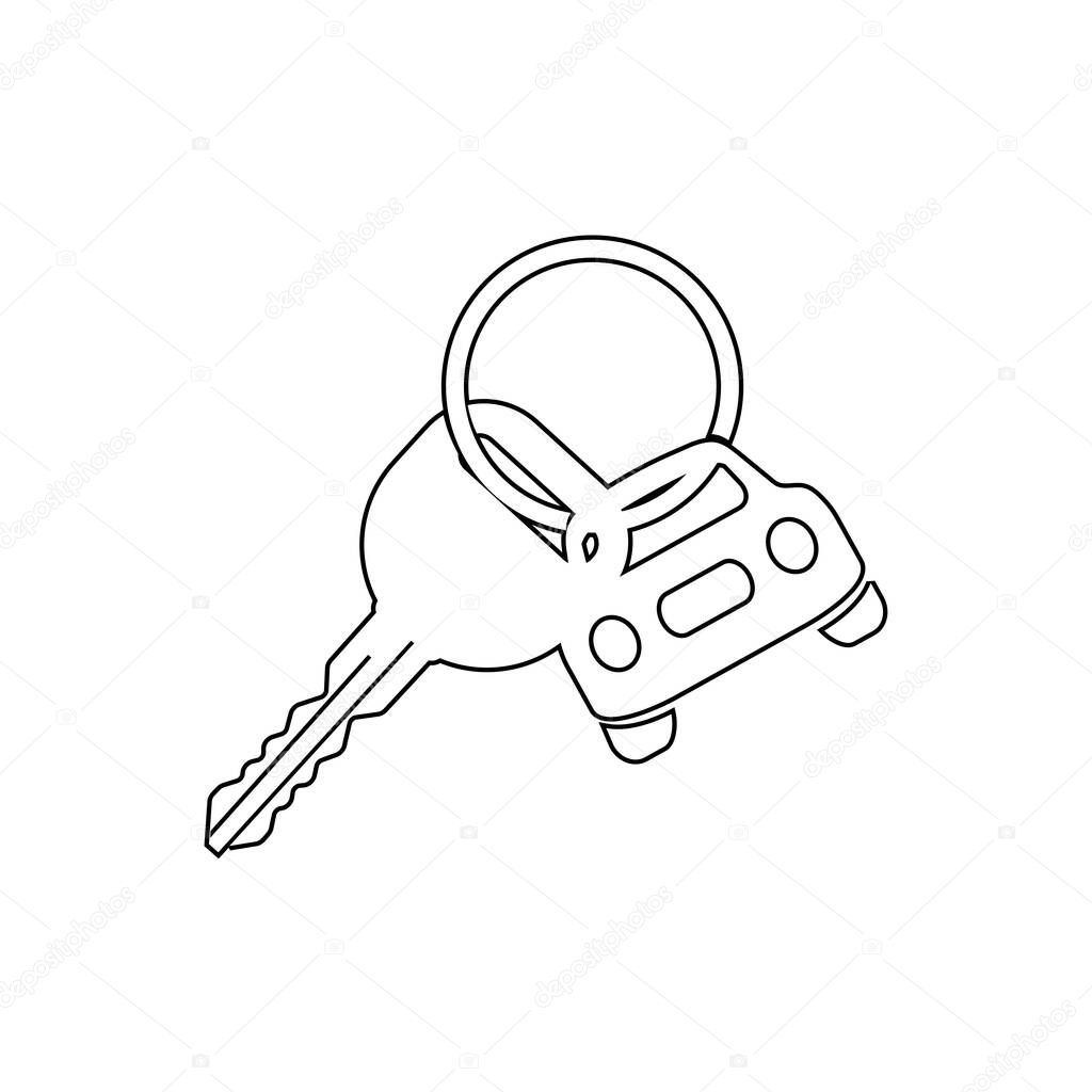 car key icon. lock symbol icon Vector protection and safety signs vector