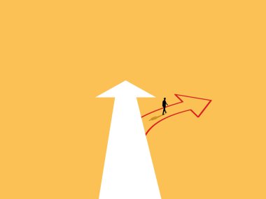 İş dünyası. İnsanlar karar verir ve yönlerini değiştirir.