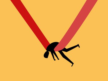 Krizden kurtulan işadamı, bantla destekleniyor