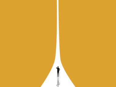 Büyüyen geleceğe giden yolda olan insanlar.