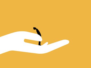 Girişimciler gelecekte büyümelerine yardımcı olmak için bir el tarafından desteklenirler.