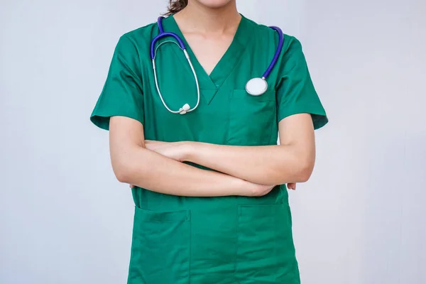 Enfermera Médico Profesional Pie —  Fotos de Stock