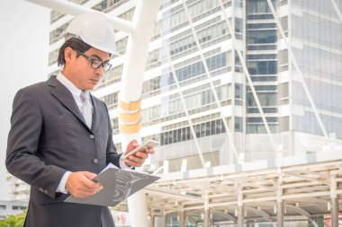 İşadamı planlama inşaat proje 