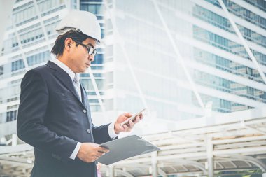 İşadamı planlama inşaat proje 