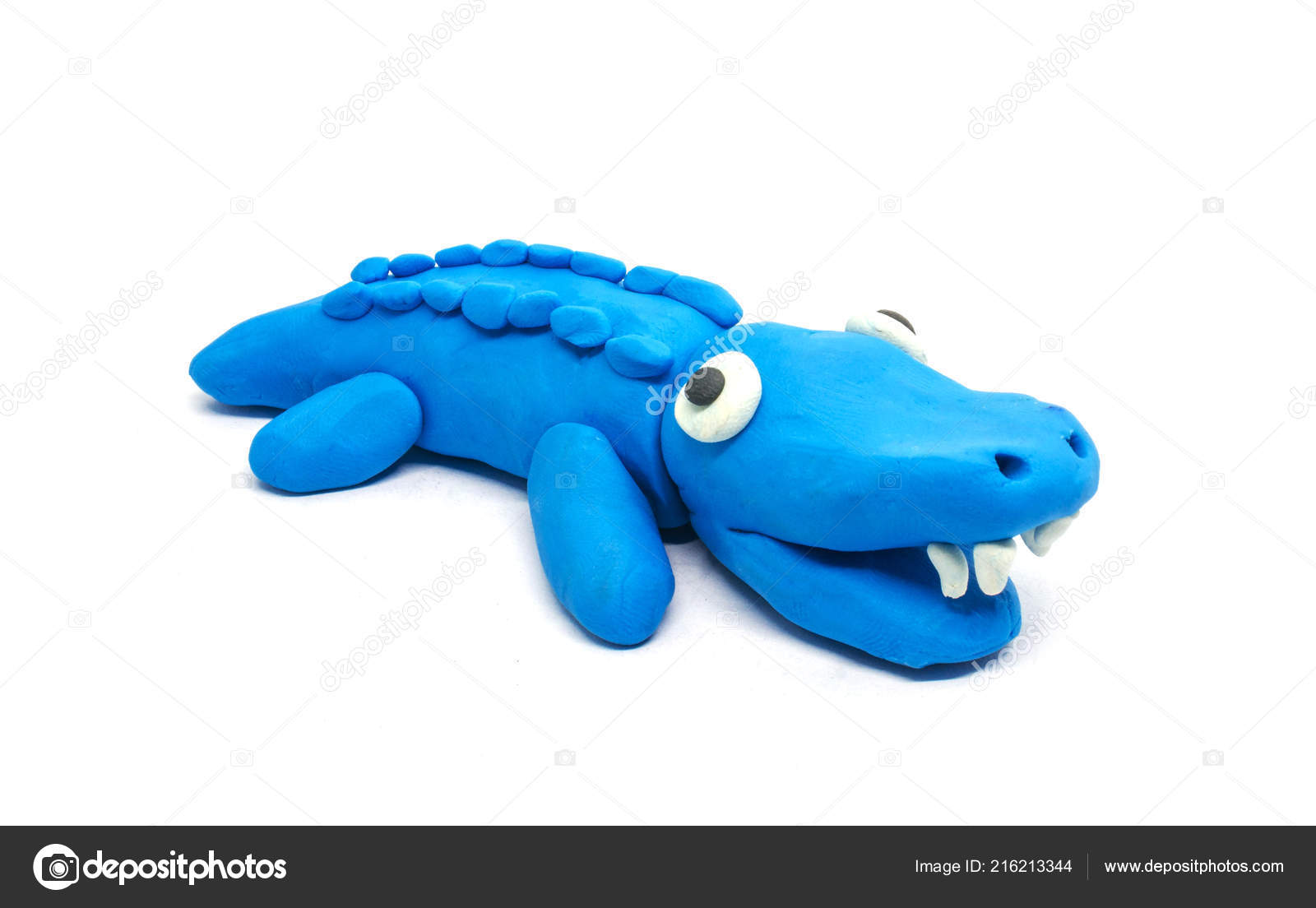 Play Doh Crocodile White Background Stock Illustration by zenstock 216213344
