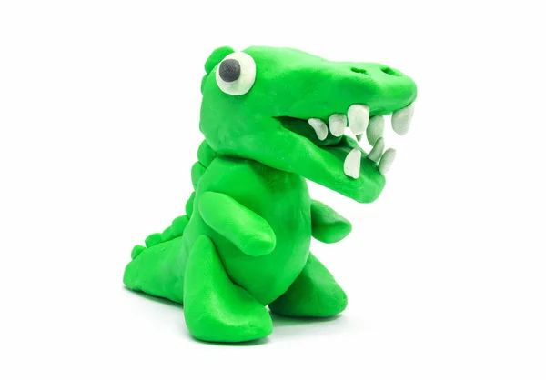 Play Doh Tyrannosaurus White Background — Stock Photo, Image