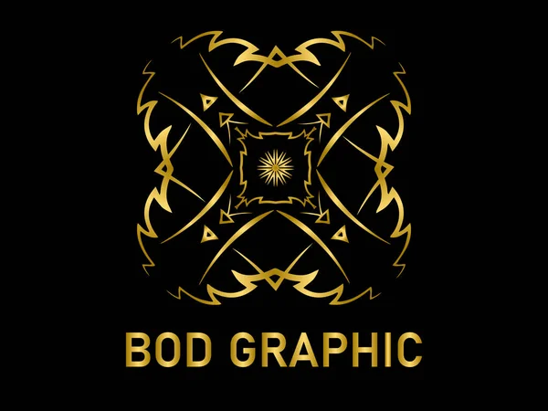 Logo Ornament Gold Elegant for your logo brand