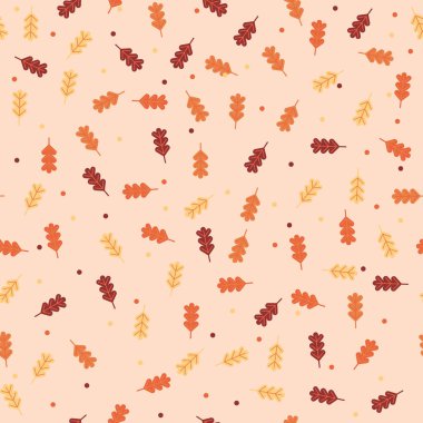 desen arka plan vektör çizim Vintage sonbahar sonbahar yaprakları
