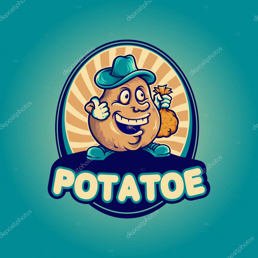 Potatoe Logo Business Mascot for your icon