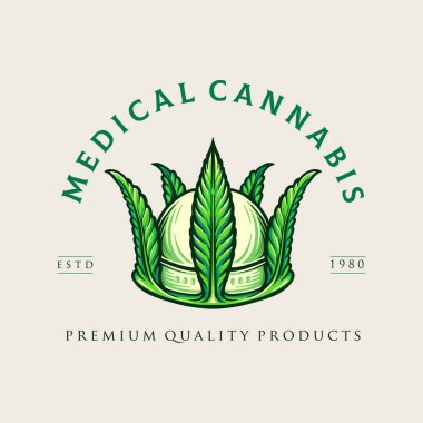 Crown Medical Cannabis Logo Ot Şirketi ve online Marihuana Mağazası
