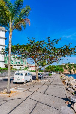 Parte da orla do Boa Viagem em Niteroi, Rio de Janeiro - Brasil. Essa regio costeira e bastante utilizada para exercicios fisicos e lazer.