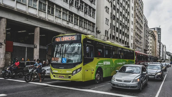 Nibus Transporte Pblico Cidade Niteri 里约热内卢 巴西L — 图库照片